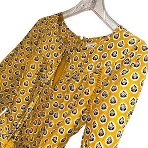 point sur NEW French Provencal Mustard yellow floral paisley selftying r…